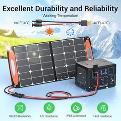 10FT Solar Connector to XT60 Adapter Extension Cable, 10 ft 12AWG Red and Black