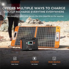 Flashfish Portable Power Station: 200W Backup Power for Emergencies & Travel