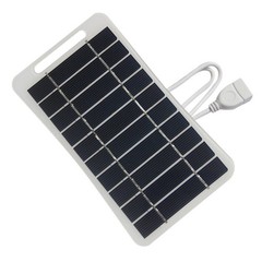 2W 5V Solar Charging Panel USB Battery Charger Small Power Station Waterproof#