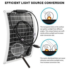 30000W Peak Solar System Kit FlexiblePanel 100A Controller 12V24V To 110V 220V