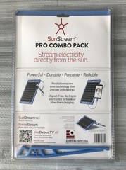 5 V – 1200 mA – Solar Panel Charger w/ 3400 mAh Power Bank / LED Flashlight – 6W