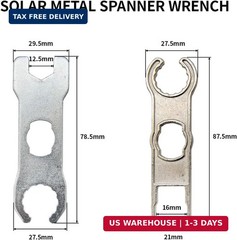 ELFCULB 2 Pairs Solar Metal Spanner Wrench,Solar Panel Connector Tools, Assembly