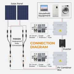 30A Solar Fuse Holder 1000V with Fuse Inline Male and Female Connector 30 Amp…