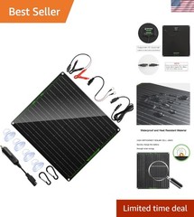 High-Efficiency 20W Solar Panel Charger for 12V Batteries – Easy Plug & Play