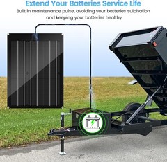 Efficient 15W Solar Charger with MPPT & Maintenance Pulse for Vehicle Batteries