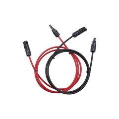 5FT Solar Extension Cable with Connectors for Solar Panel System Black Red