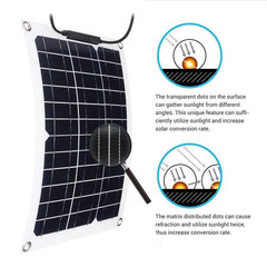 500W Flexible Solar Panel Mobile Power Supply Suitable for Housing, Camping, and
