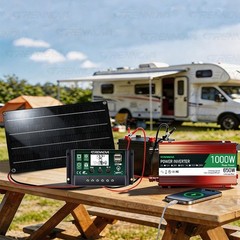 Grennova 1000W Off-Grid Solar System 60W Panel 60A MPPT Dual Voltage Inverter