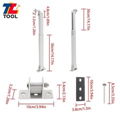 2 Set Solar Panel Tilt Mount Brackets Durable Aluminum Stand for RV Boat Camper