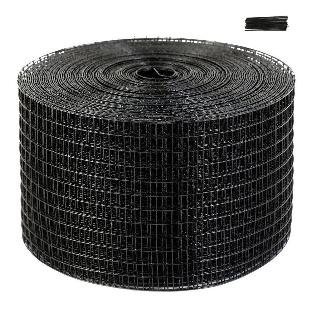 Rust-Resistant Solar Critter Mesh: 8x100ft, PVC-Dipped Galv Steel, 1/2in Grid