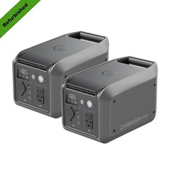 Portable Power Station x2 768Wh 600W Solar Generator LiFePO4 Battery for Camping