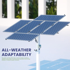 Automatic Dual Axis Solar Tracker Controller with Sensors & Remote Control