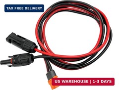 Solar to XT60i Connector Cable 12AWG 5FT Solar Panel Connector to XT60i Charging