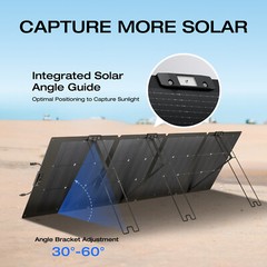 EcoFlow NextGen 220W Bifacial IP68 Portable Solar Panel Certified Refurbished