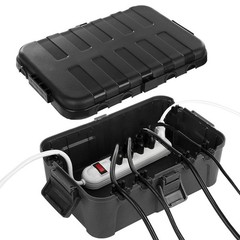 IP55 Rated Outdoor Distribution Box Heavy Duty PP Material 8.3×4.1×3.7 in