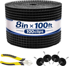 PROLEE 8 Inch X 100FT Solar Panel Bird/Critter Guard Anti-Rust with 100 Fastener