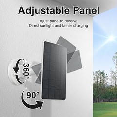 Solar Panel for Tapo Outdoor Security Camera, 5W Solar Charger Compatible with T