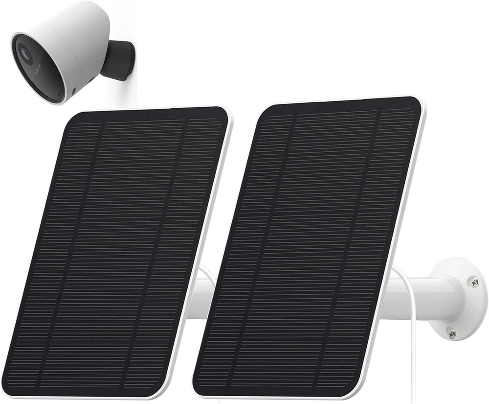 4W Solar Panel Compatible with Simplisafe Outdoor Camera, Includes Secure Wall M