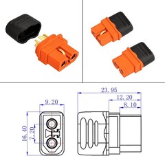 12AWG XT60i to Solar Charging Cable for Portable Power Station & Solar Generator