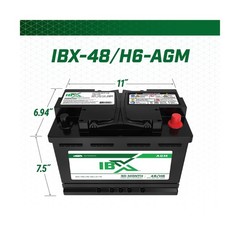 Interstate Batteries IBX Automotive Battery 12V 70Ah (Group Size H6, 48) 760C…