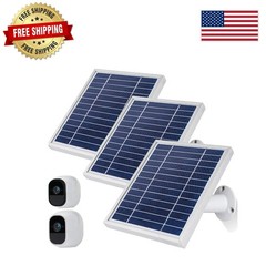 Solar Panel for Arlo Pro & Pro2 Cameras – 11.8ft Cable, Adjustable Mount