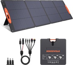 High Efficiency 220W Foldable Solar Panel for Camping & Power Stations –