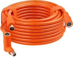 Orange 25FT Solar Extension Cable with Low Resistance Copper Core for Efficiency
