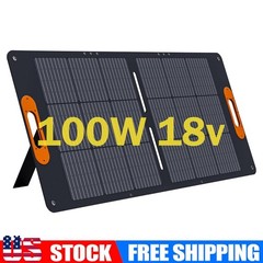 ALLWEI 100W 18v Portable Solar Panel Kit Monocrystalline Portable Camping RV Boa