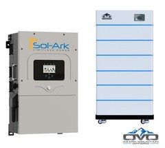 6KW Complete Offgrid Solar Kit – 15K Sol-Ark Inverter + 30.72KW OMO Stack Lithiu