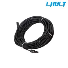 LABLT 4mm² 20M Solar Panel Extension Cable Black+Red W/ M4 Connector For RV/Boat