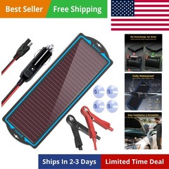 12V Solar Battery Charge: Waterproof Portable Solar Panel Kit – Battery Maint…