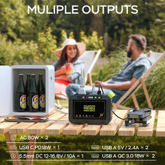 Portable Power Station 88Wh Camping Lithium Battery Solar Generator Fast Chargin