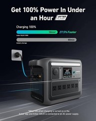Solar Generator Full Charge in 1 Hours Life Home Backup Battery Solar generator