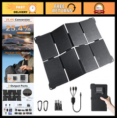 45W Portable Solar Panel – 25.4% Efficiency, IP68 Waterproof, Ultra-Light Charge