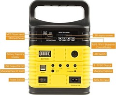 All-in-One Solar Power Station – Rechargeable Portable Generator with LED Lights