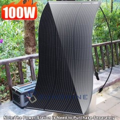 High-Efficiency Flexible 200W 400W Mono Solar Panel PV for RV Roofs Super Large