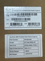 EcoFlow Type-C 45W Portable Solar Panel Foldable Power Station USB XT60i