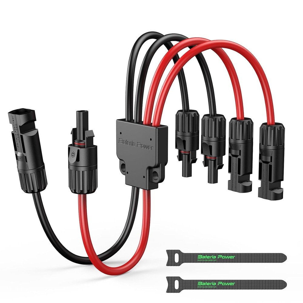IP68 Waterproof Solar Panel Split Connectors for 2 Solar Panels Kit