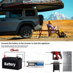 10000W Power Inverter Solar Generator W/200W Solar Panel Home Complete 110V/220V
