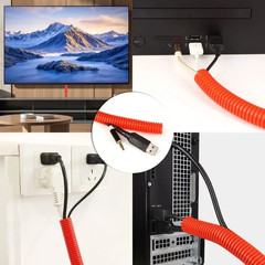Open Mouth PP Corrugated Pipe Ad11.6Mm – 34.5Mm Wear Resistant Cable Protector S