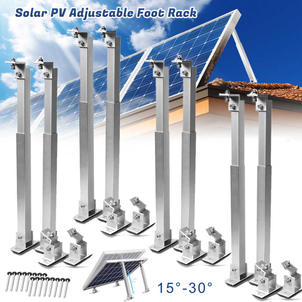 8 x Adjustable Solar Panel Mounting Brackets Tilt Mount Support For RV Roof Boat