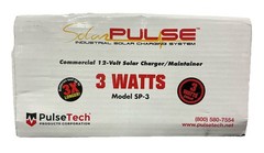 PulseTech SolarPulse SP-3 3W 12V Solar Charger/Maintainer Flexible LED