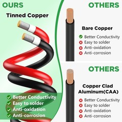 100ft Solar Extension Cable 10AWG – Set of 2