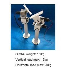 DC Dual-axis Gimbal For Solar Tracking Monitor Large Load High Torque X/ Y-axis