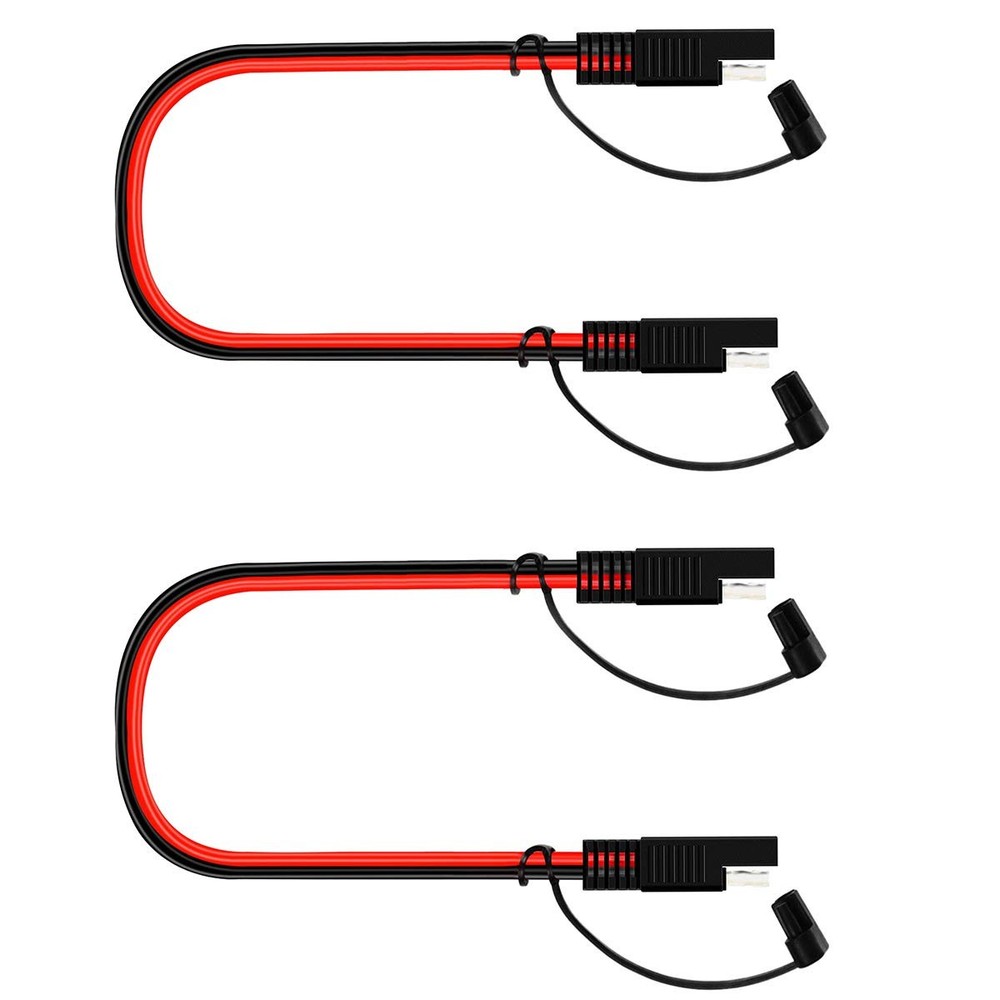 2-Pack SAE Extension Cable 14AWG 20A SAE to SAE Quick Disconnect Wire Harness…
