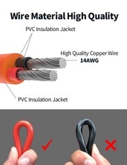Tonton 14AWG 8mm Extension Cable for Solar Generators 10FT 3M, 10FT,
