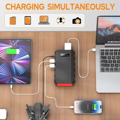 Portable Power Station 88Wh 24000mAh Solar Generator for Camping, Emergency Back