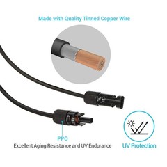 Renogy 5Ft 12AWG Solar Adaptor Extension Cable