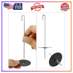 QWORK 200-Pack Solar Panel Guard Clips w/ J Hooks & Lock Washers 38mm