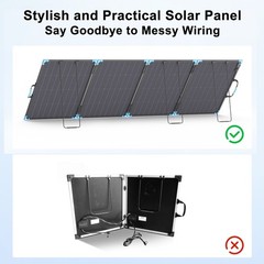 400W 220W Portable Solar Panels Bifacial for Ecoflow Jackery Anker Power Station